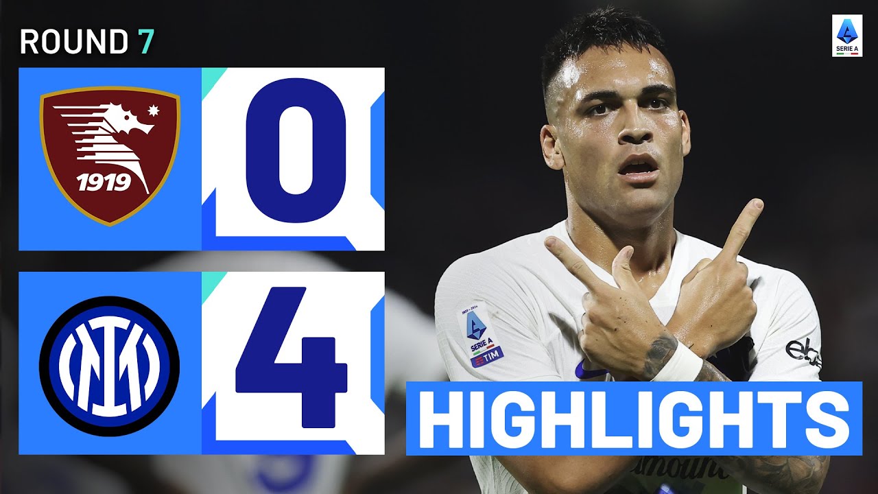 Salernitana-Inter 0-4 | Lautaro scores four in 30 minutes: Goals & Highlights | Serie A 2023/24