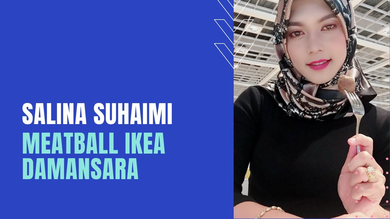 Salina Suhaimi Eating Meatball IKEA