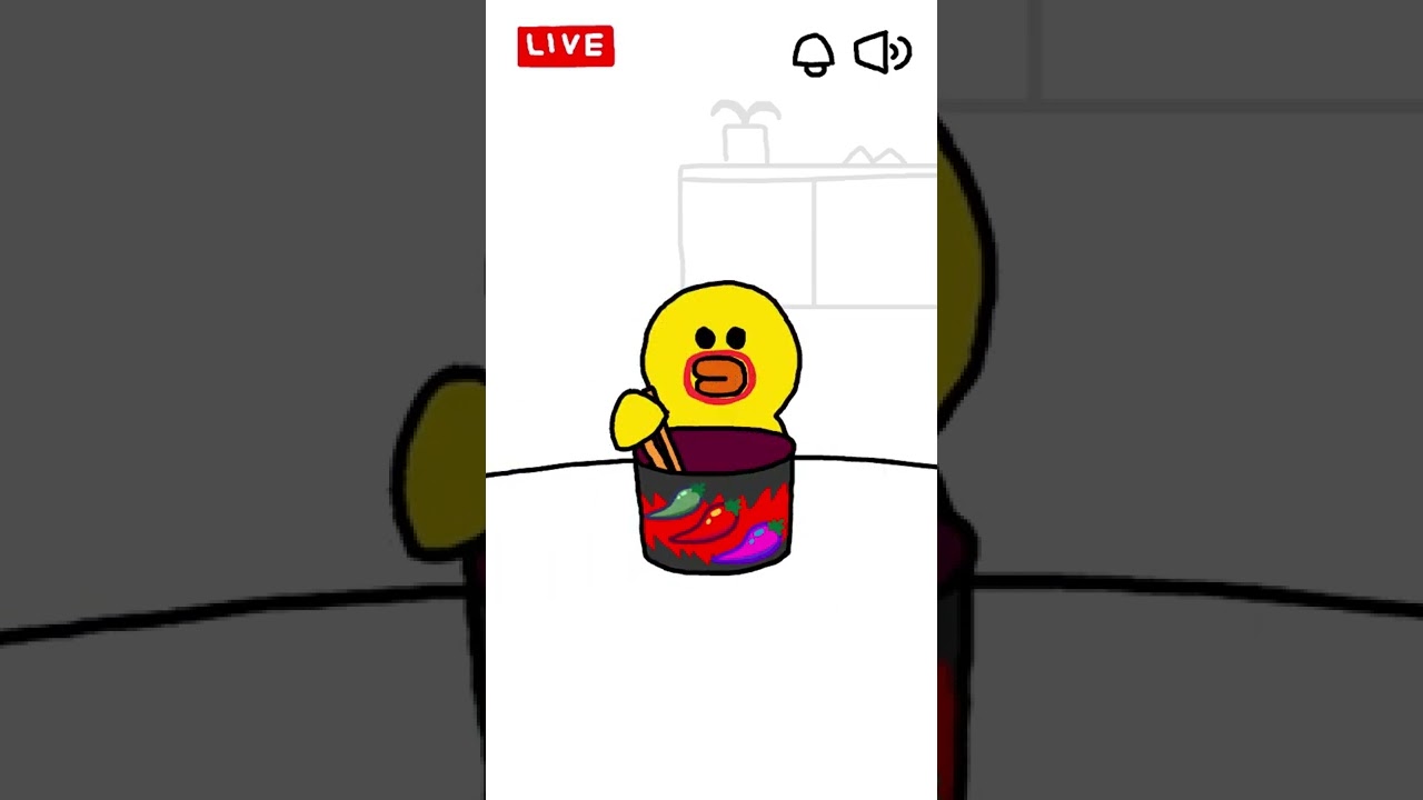 SALLY's #MUKBANG EP01. Spicy food #SALLY #LINEFRIENDS #shorts