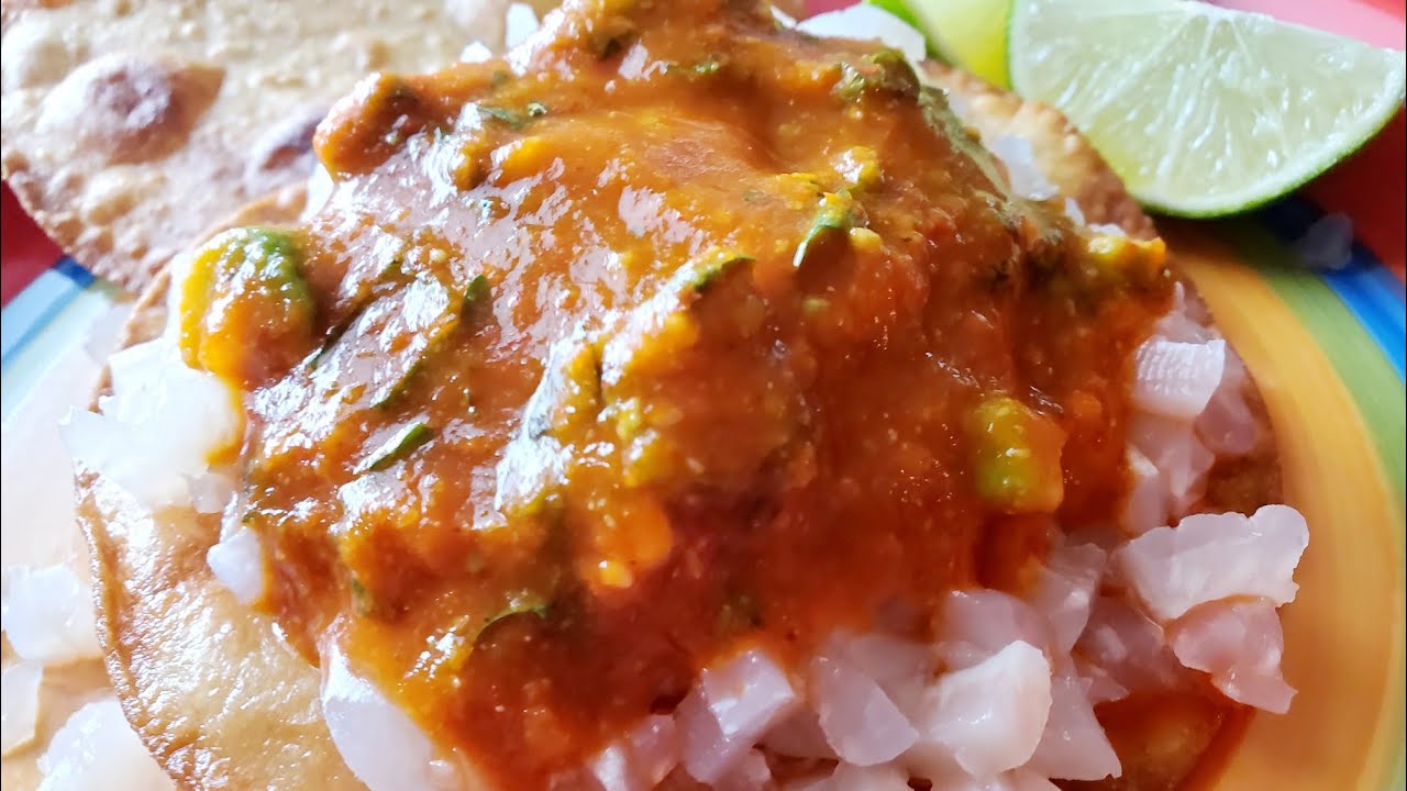Salsa para tostadas de cueritos estilo Zacatecas