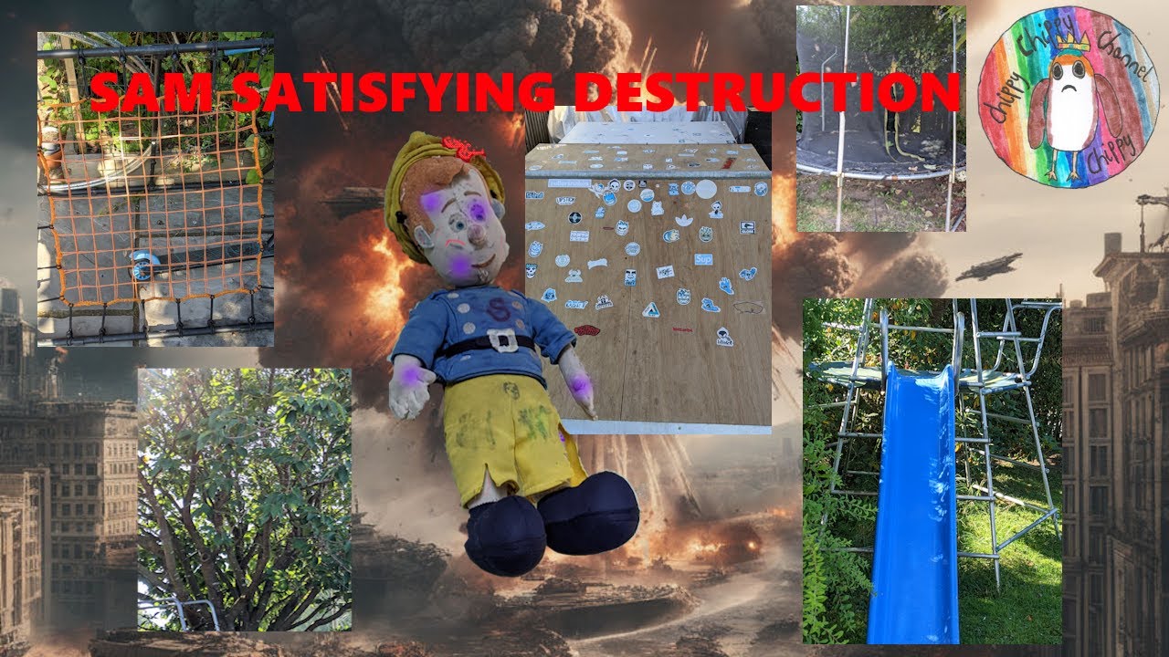 Sam satisfying destruction #sam #destroy #satisfying #destruction #firemansam