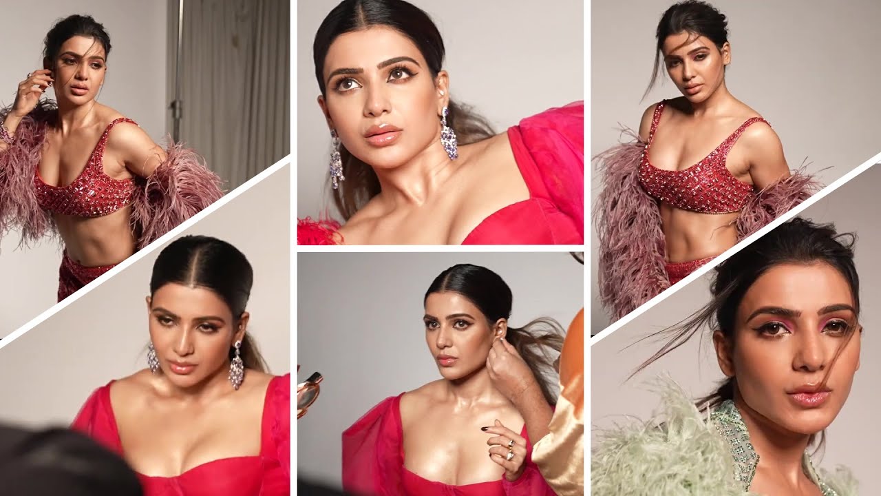 Samantha Ruth Prabhu Peacock photo Shoot  BTS