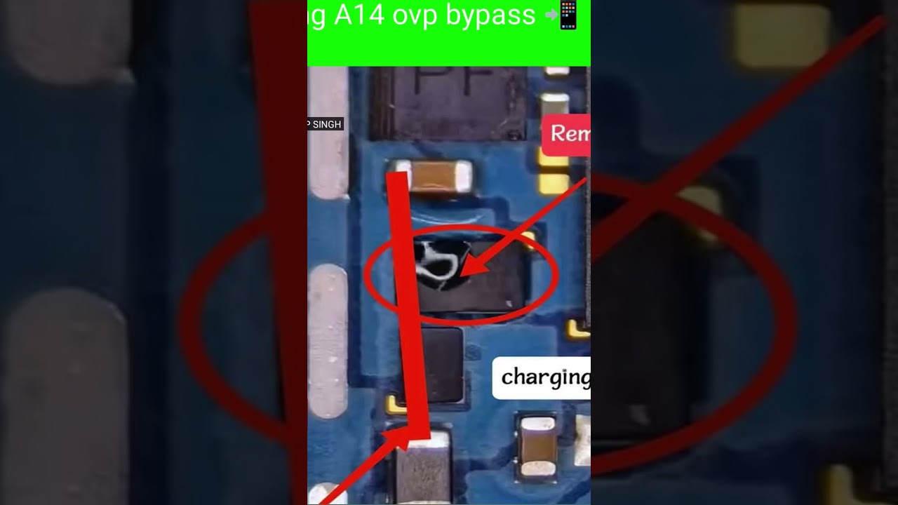 Samsung A14 charging IC bypass📲⚒️✅