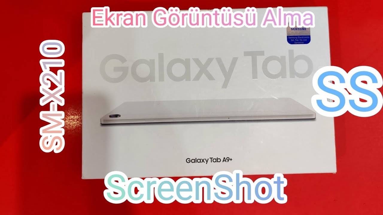 Samsung Galaxy Tab A9+ Sm -X210 Ekran görüntüsü Nasıl çekilir,alınır. ScreenShot --SS-- 📲