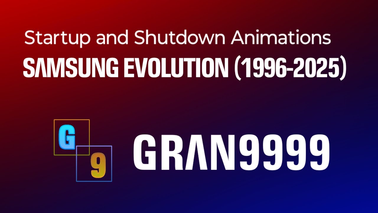 Samsung Startup and Shutdown Animations Evolution (1996-2025)