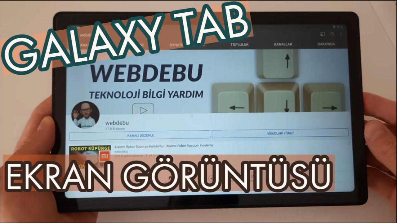 Samsung Tablet Ekran Görüntüsü Alma (Samsung Galaxy TAB)