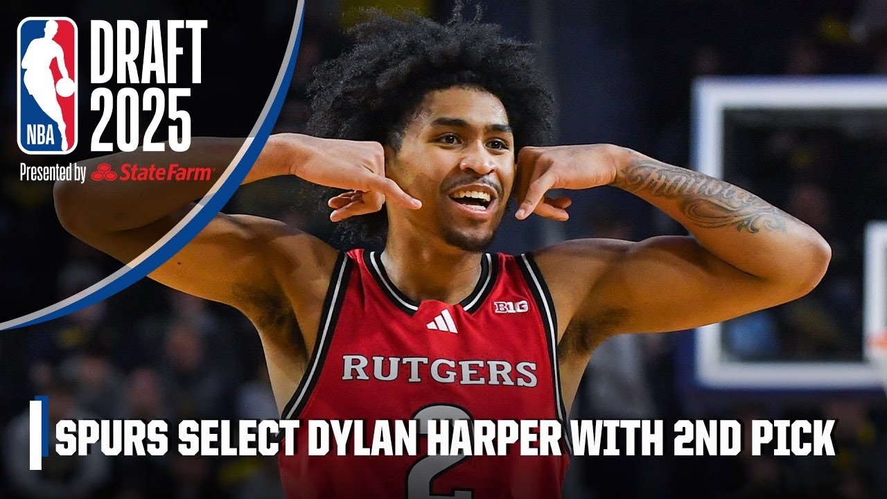 San Antonio Spurs select Dylan Harper with 2nd pick | 2025 NBA Draft Highlights 🎥