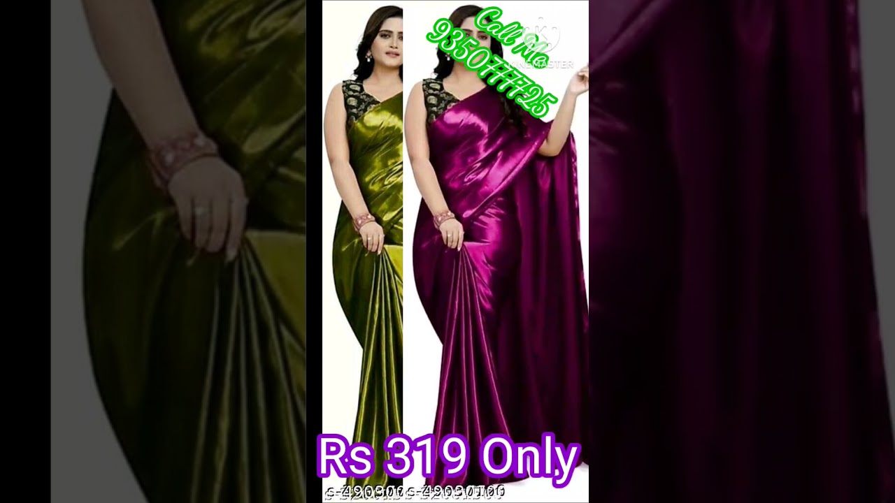 Sana Silk Satin Silk Saree With Blouse #trending #new #affordable