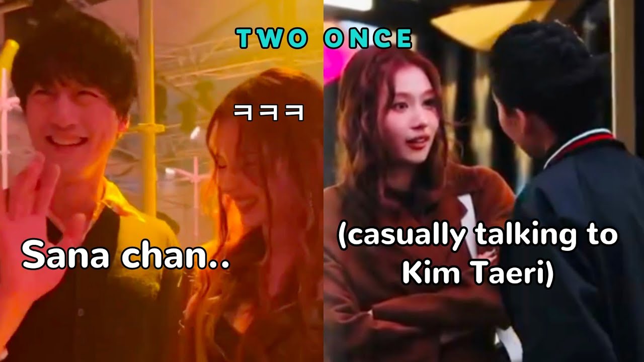 Sana's cute interaction with Kentaro Sakaguchi & Kim Taeri at Prada show