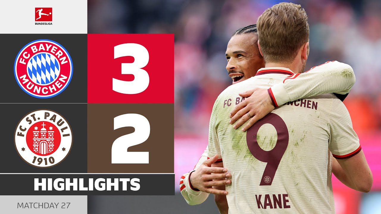 Sané-Brace In Narrow Victory! | FC BAYERN - FC ST. PAULI | Highlights | MD27 – Bundesliga 2024/25
