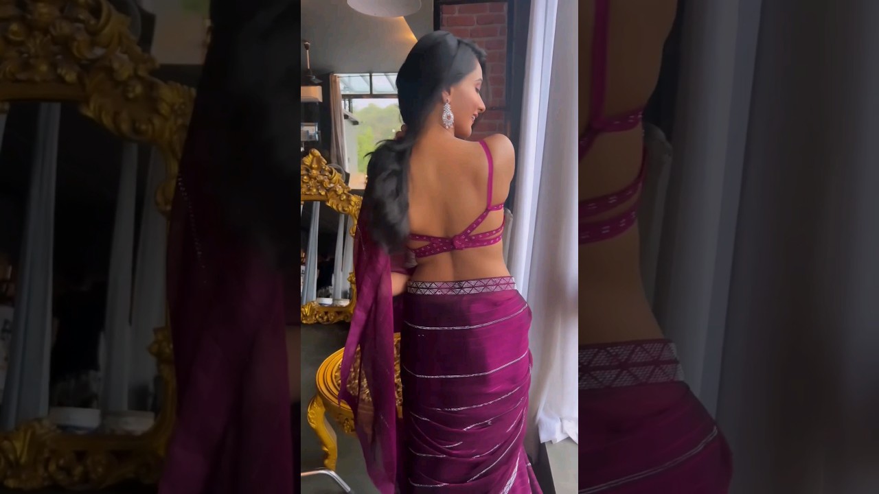 Sanchi Rai Hot Red Saree Looking 🔥🤩| #sanchirai Sanchi rai hot bikini #short2023