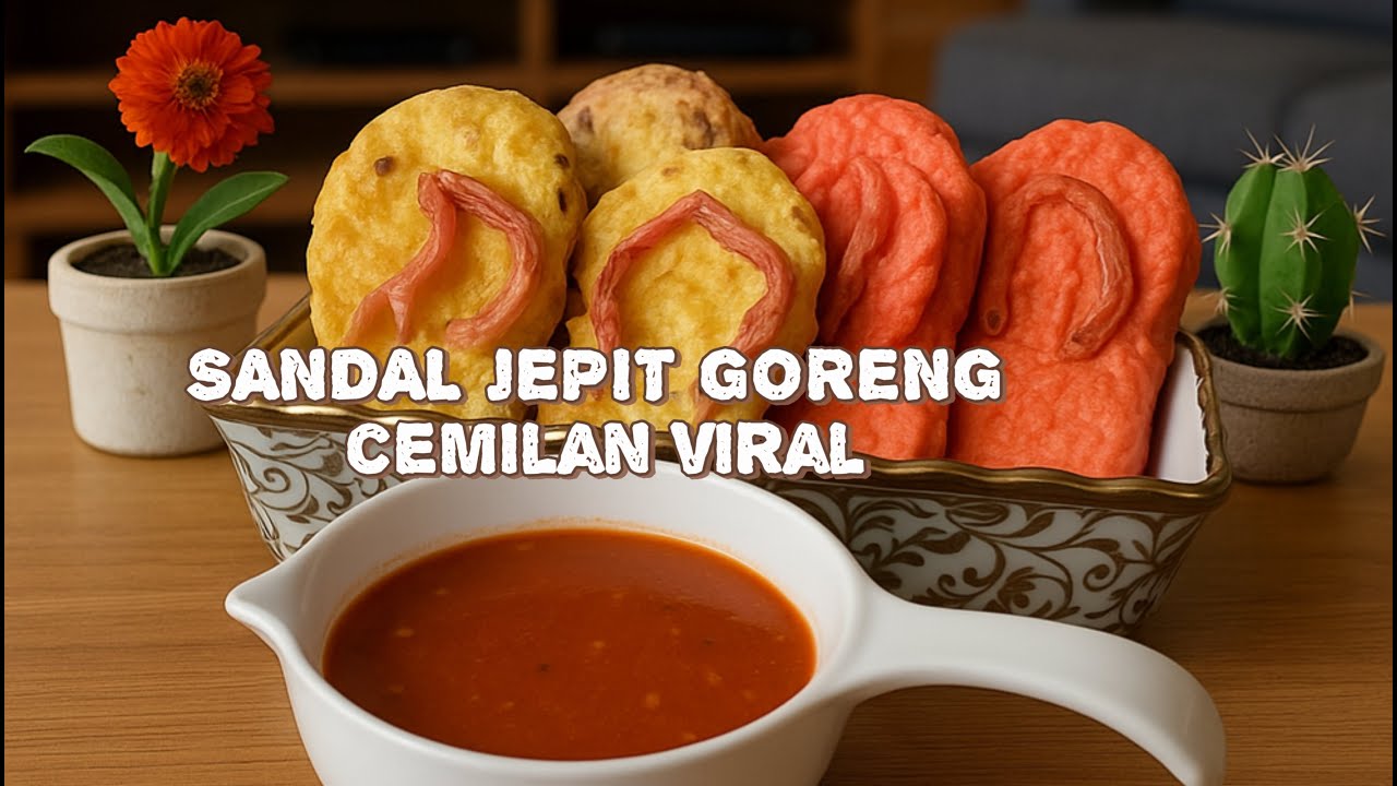 Sandal jepit digoreng,,?? Aman ga ya,,? Makanan viral  #sandaljepitgoreng  #makananviral2025