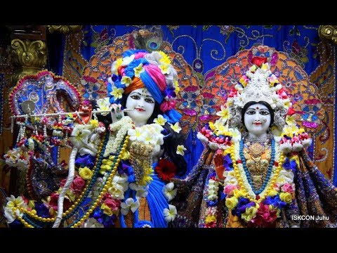 Sandhya Arati Darshan Sri Sri Radha Rasbihari Temple 3rd Apr 2019 Live from ISKCON Juhu, Mumbai
