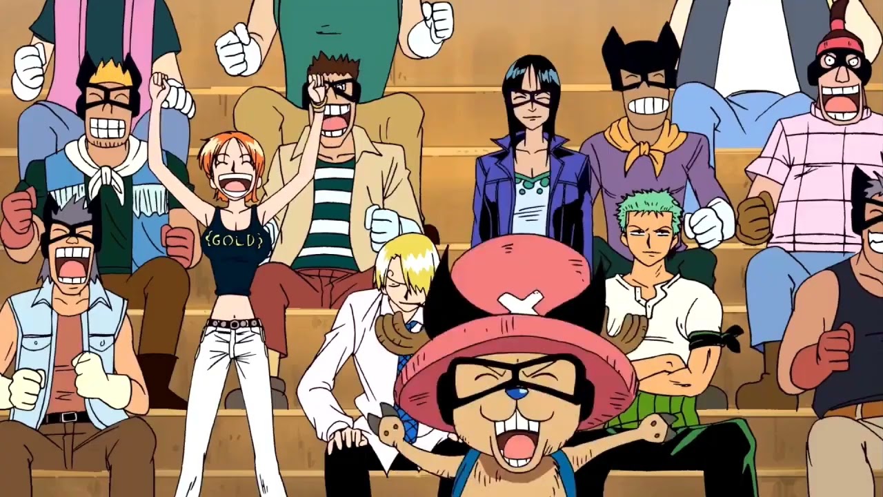 Sanji tickles Nami