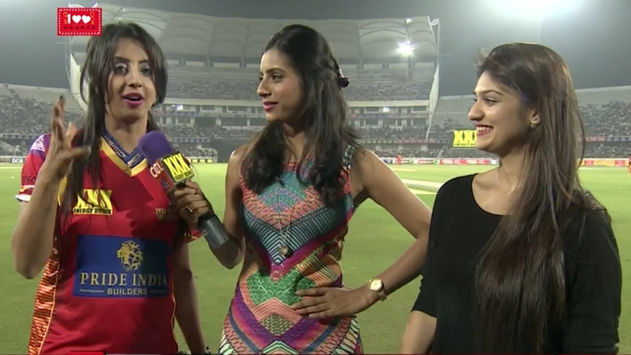 Sanjjanaa Galrani and Aditi Gautam rooting for Akhil Akkineni and Telugu Warriors performance | CCL
