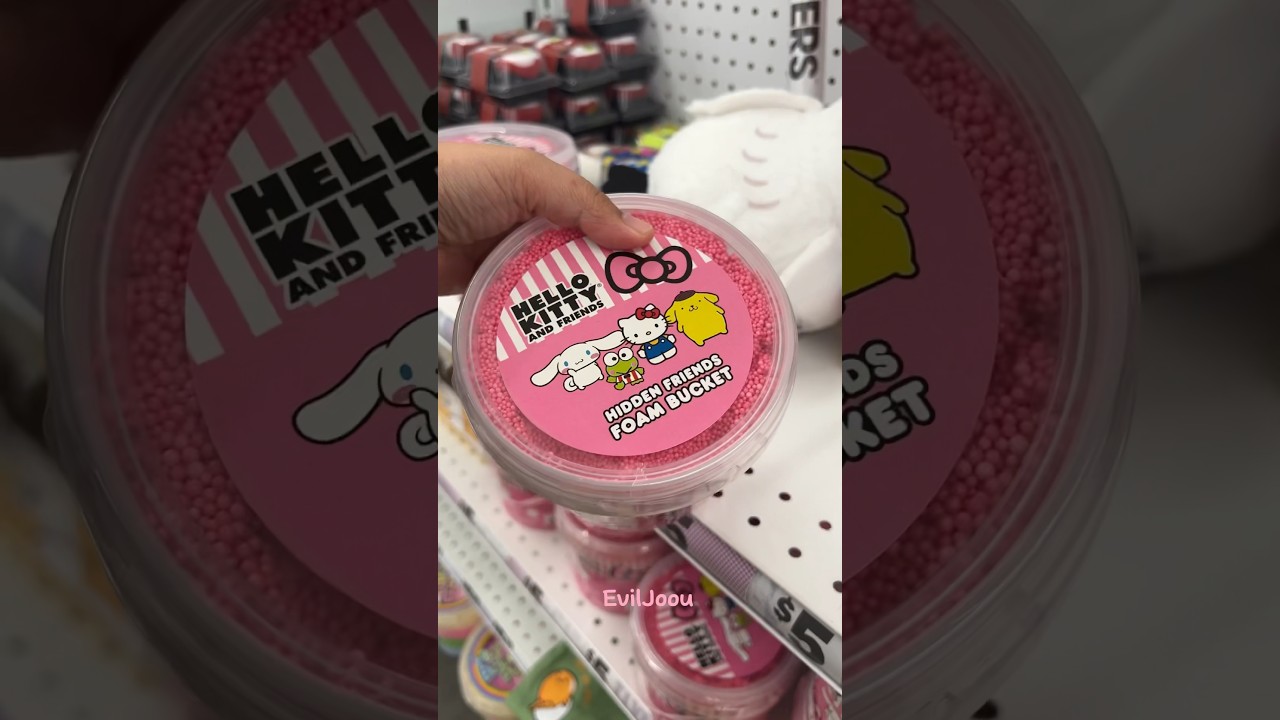 Sanrio + Foam Slime? Perfect 😍🩷ASMR #sanrio #asmr #shopwithme #unboxing #shorts