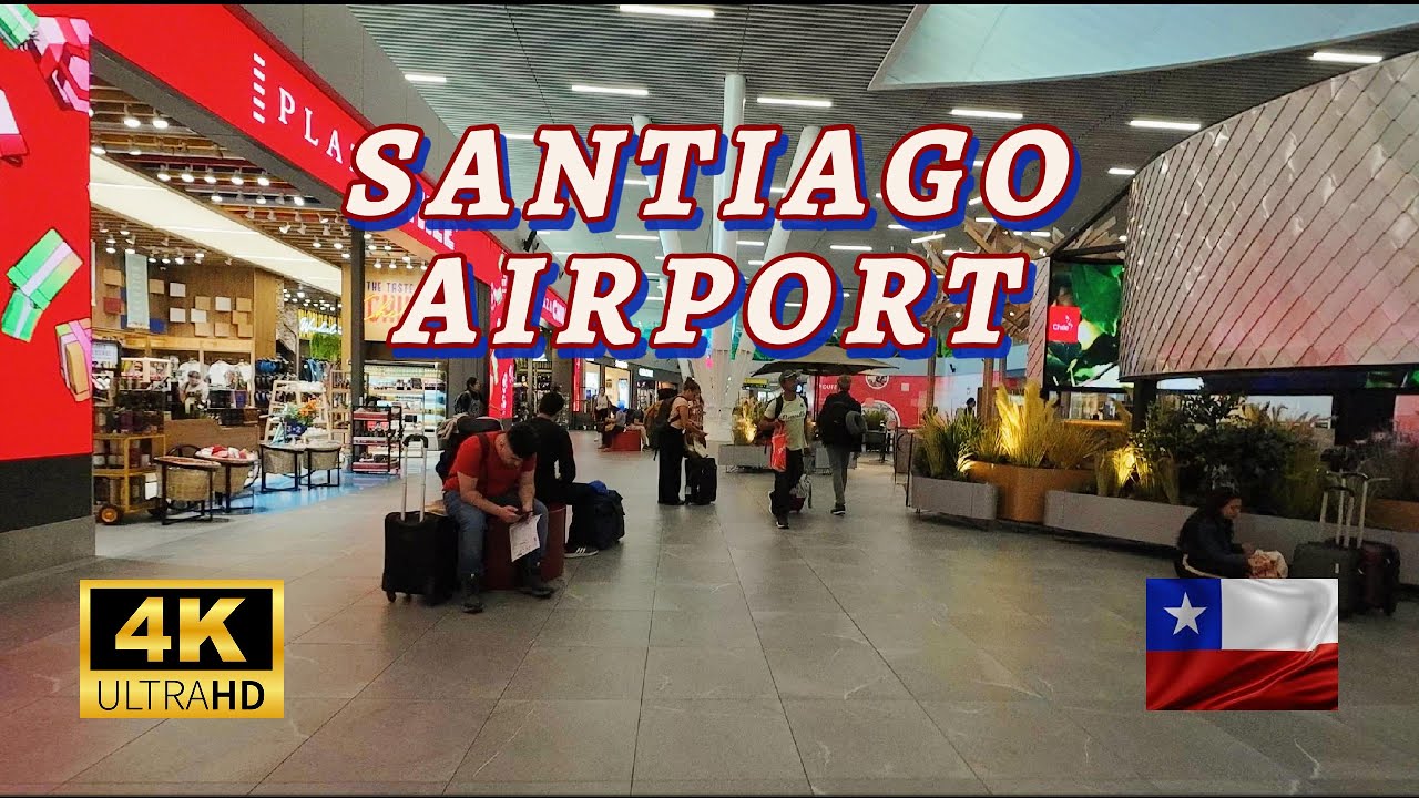 Santiago Airport walking tour | Chile | 4K