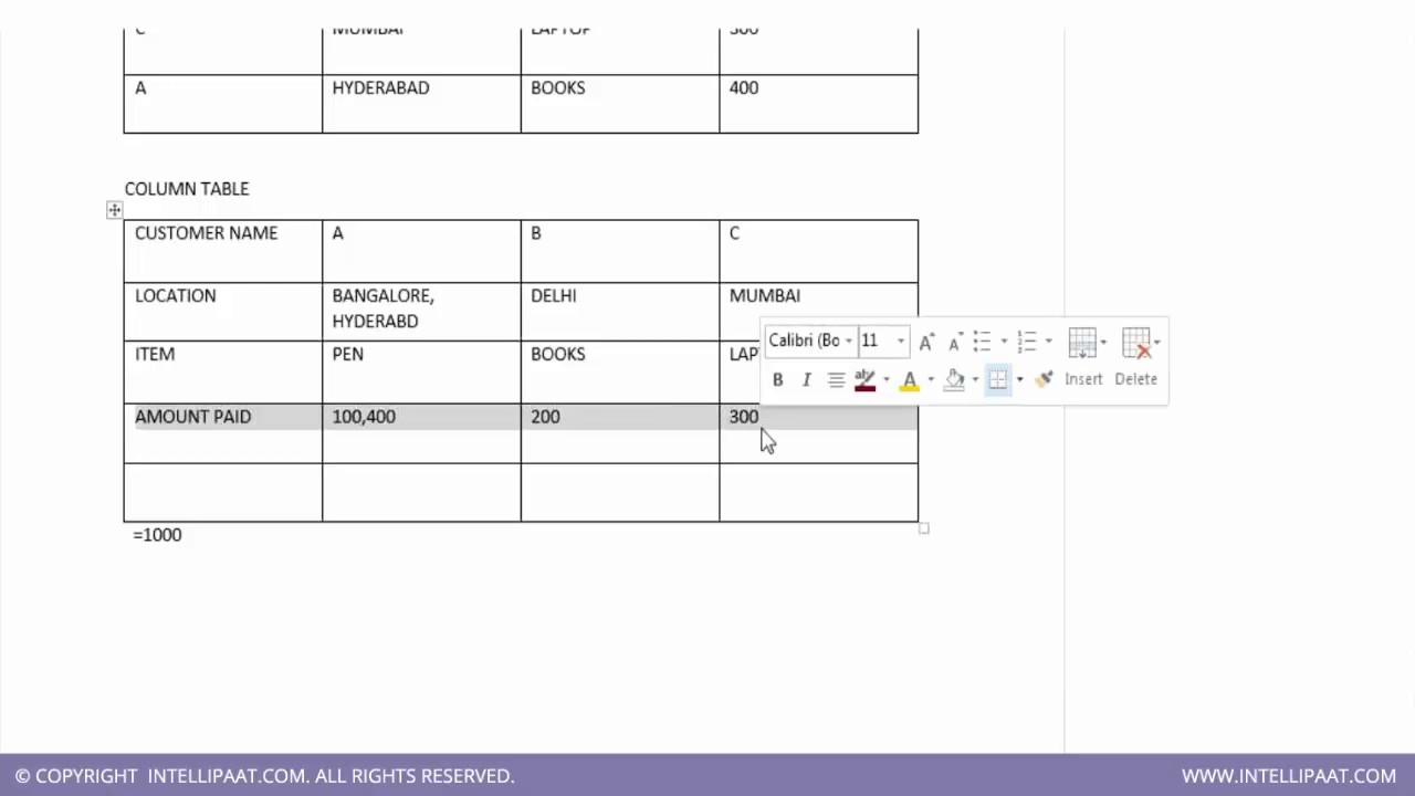SAP HANA demo video