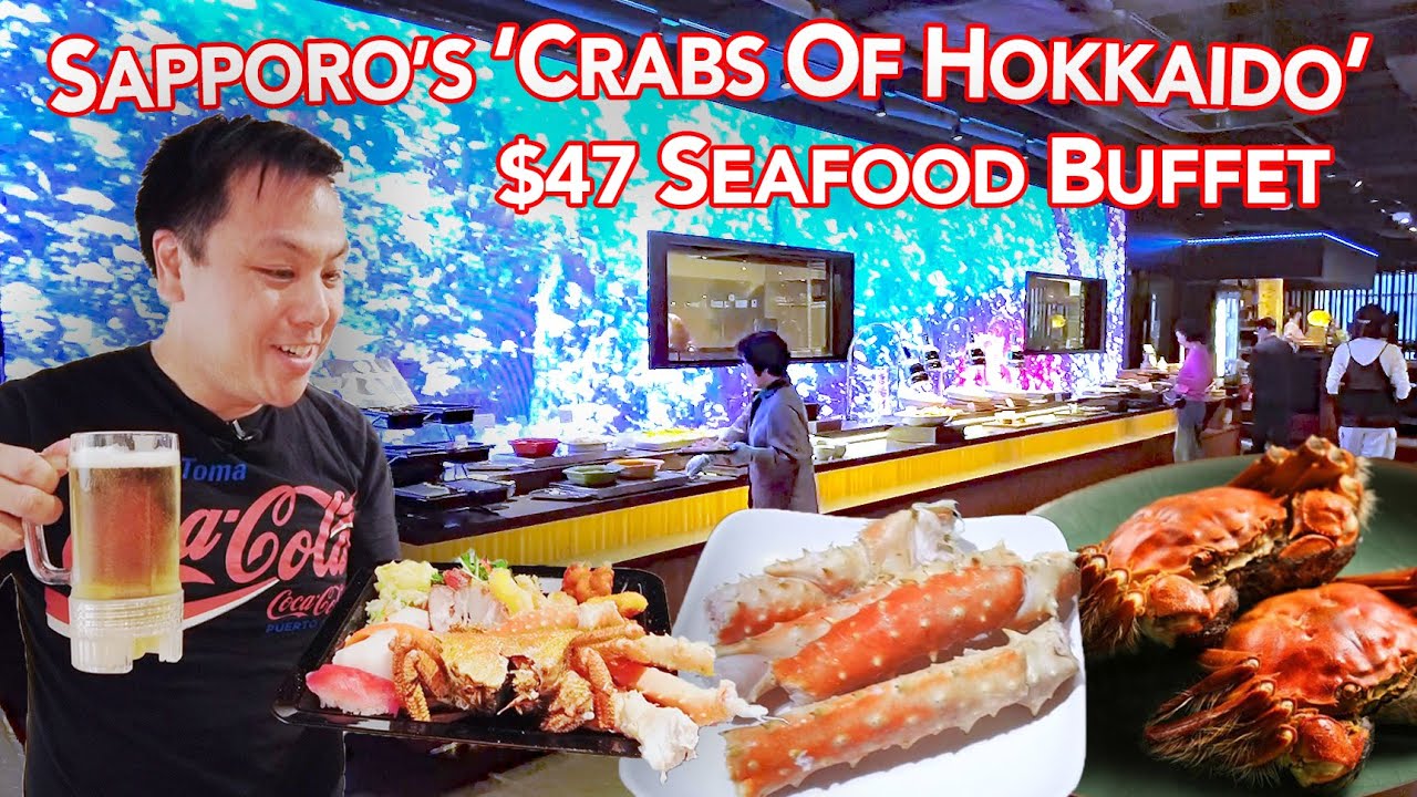 Sapporo's $47 Crabs of Hokkaido Buffet | King Crab, Hairy Crab, Snow Crab, and more! 70 minutes!