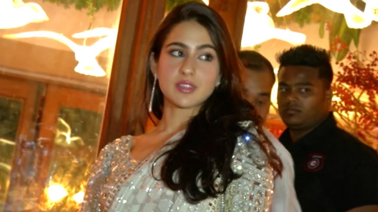 Sara Ali Khan Gorgeous In A Saree At A Wedding Reception