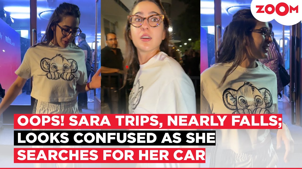 Sara Ali Khan remains CALM as she nearly FALLS post stepping out of her film Metro In Dino's event!