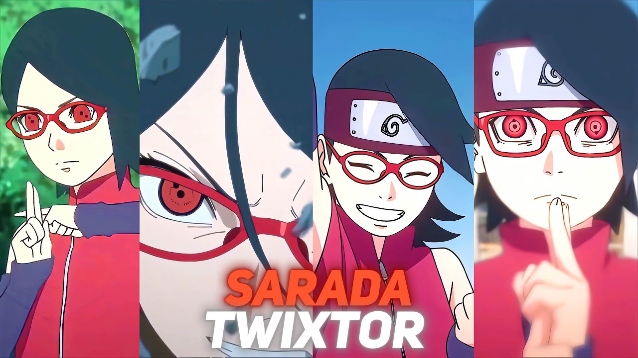 sarada twixtor clips 4k no warps for edits -with cc and no cc