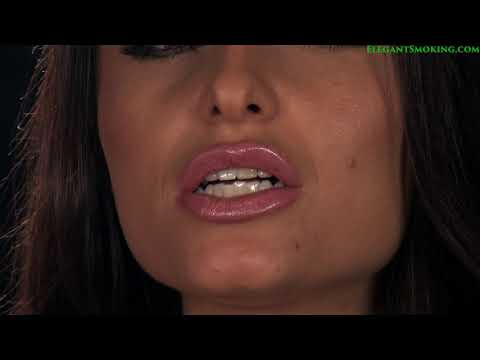 Sarah Arnold all white 120s smoking closeup compilation
