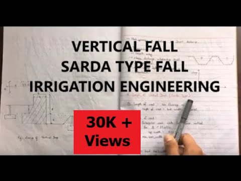 Sarda Type Fall (Vertical Fall) Design | Regulating Structures | Irrigation Engineering| IOE, TU