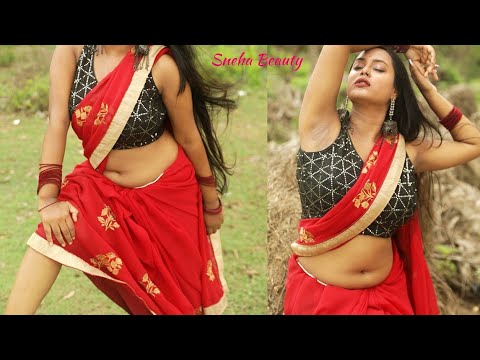 #saree | Devlina | saree fashion | Red chiffon saree fashion film 2024 | sneha beauty