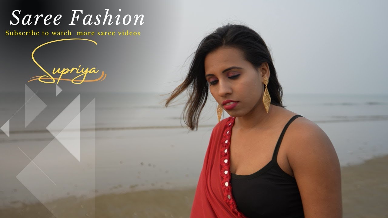 Saree Fashion || Red Designed Saree || Supriya @sareefashionista