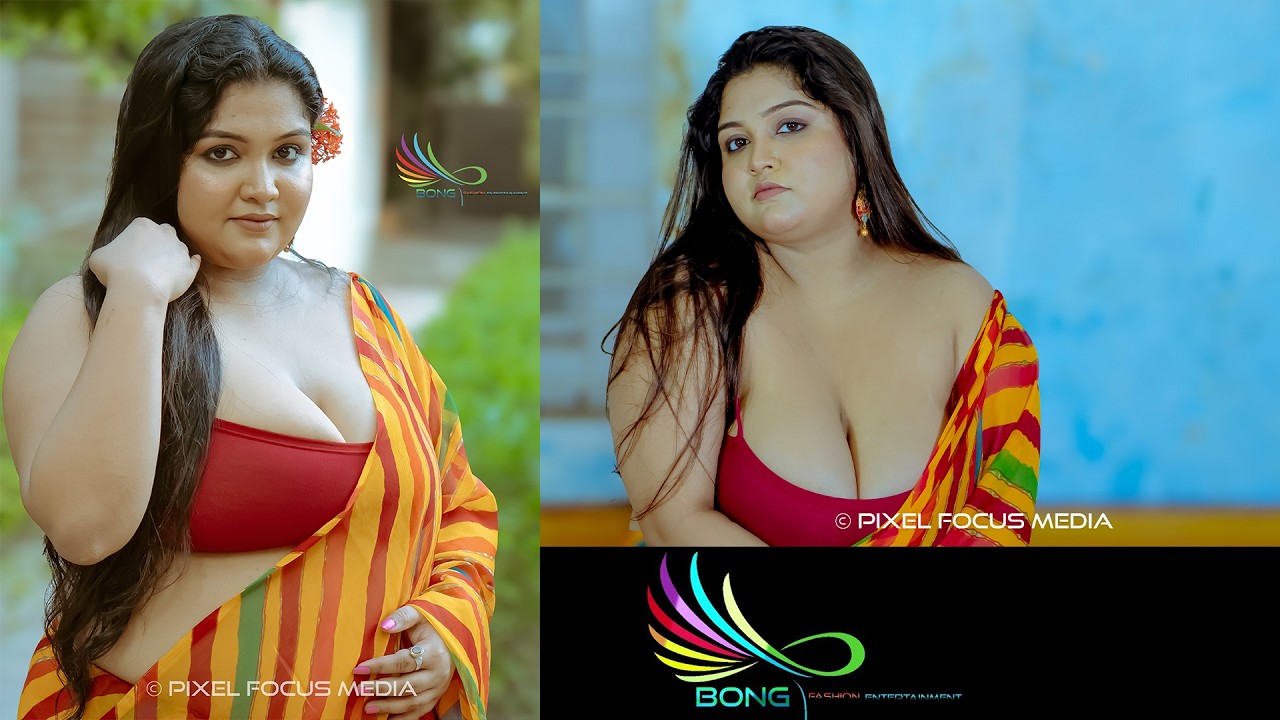 Saree Fashion 2025 For Saree Lovers | Bong Beauty Model Pujarthi in Multicolour Saree | Bong Fashion