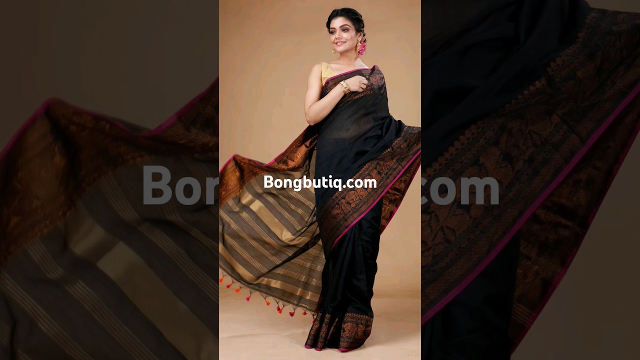 #saree #onlineshopping #indianattire #aesthetic Best quality cotton silk sarees by Bong ButiQ