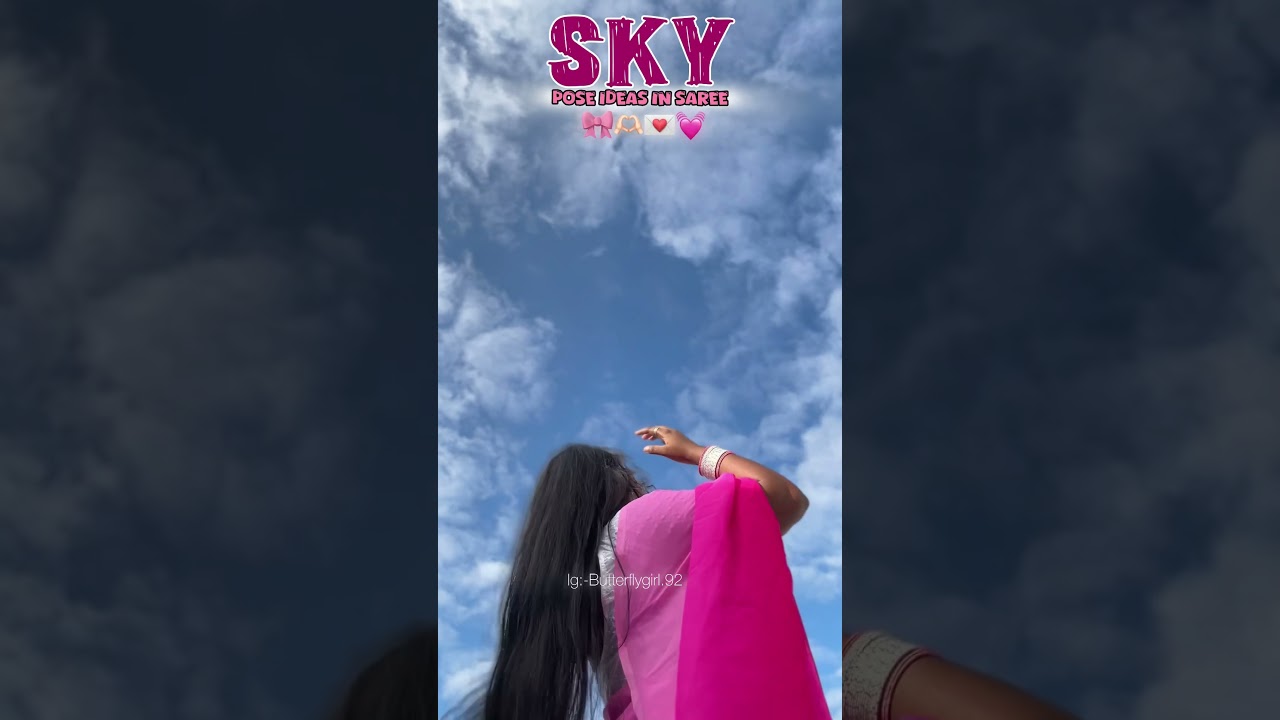 Saree Pose 🪷🤍|Sky Pose #pose #love #saree #bobita #posesidea #sarees @bobitaslifestyle