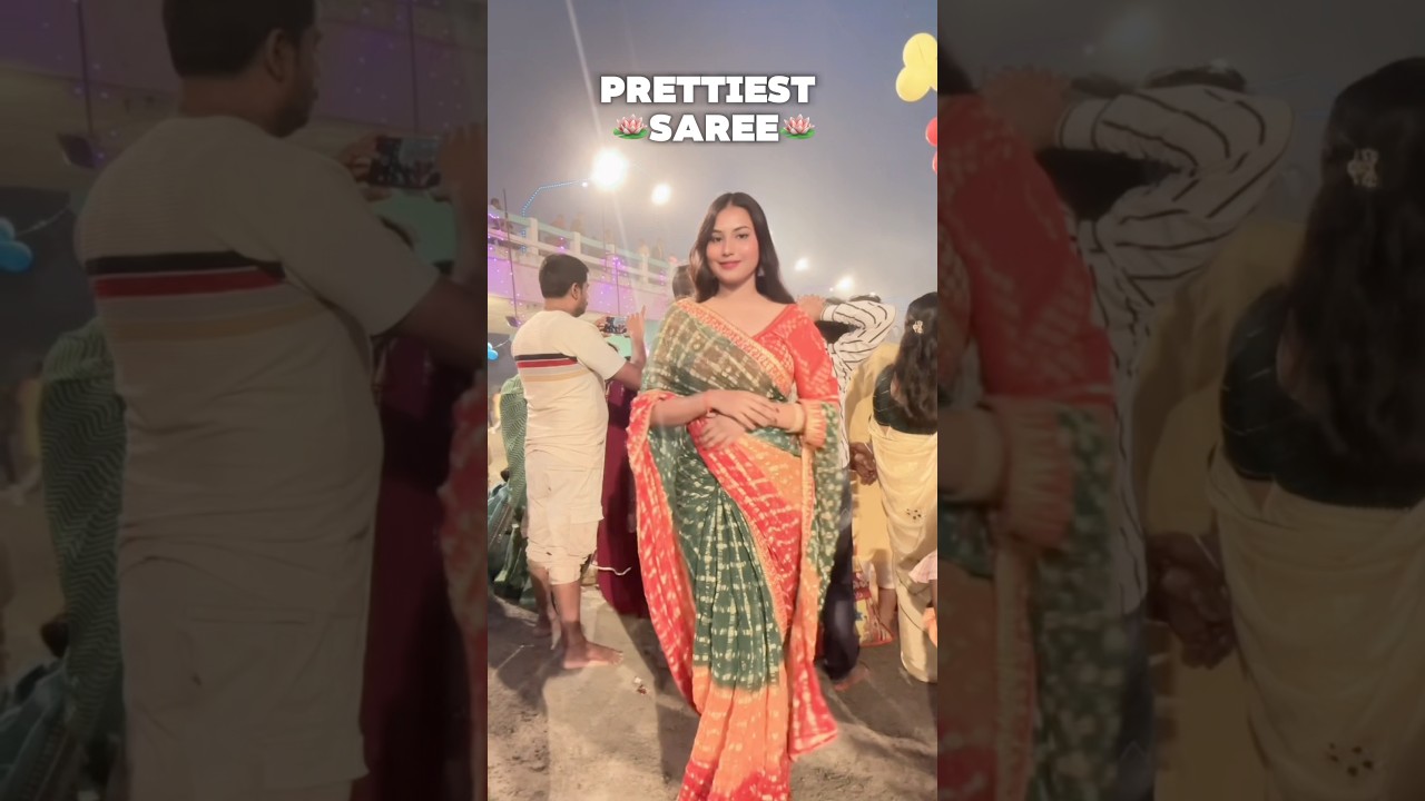 Saree Puja Celebration GRWM (Get Ready With Me) ✨ #saree #outfit #wedding #inspo
