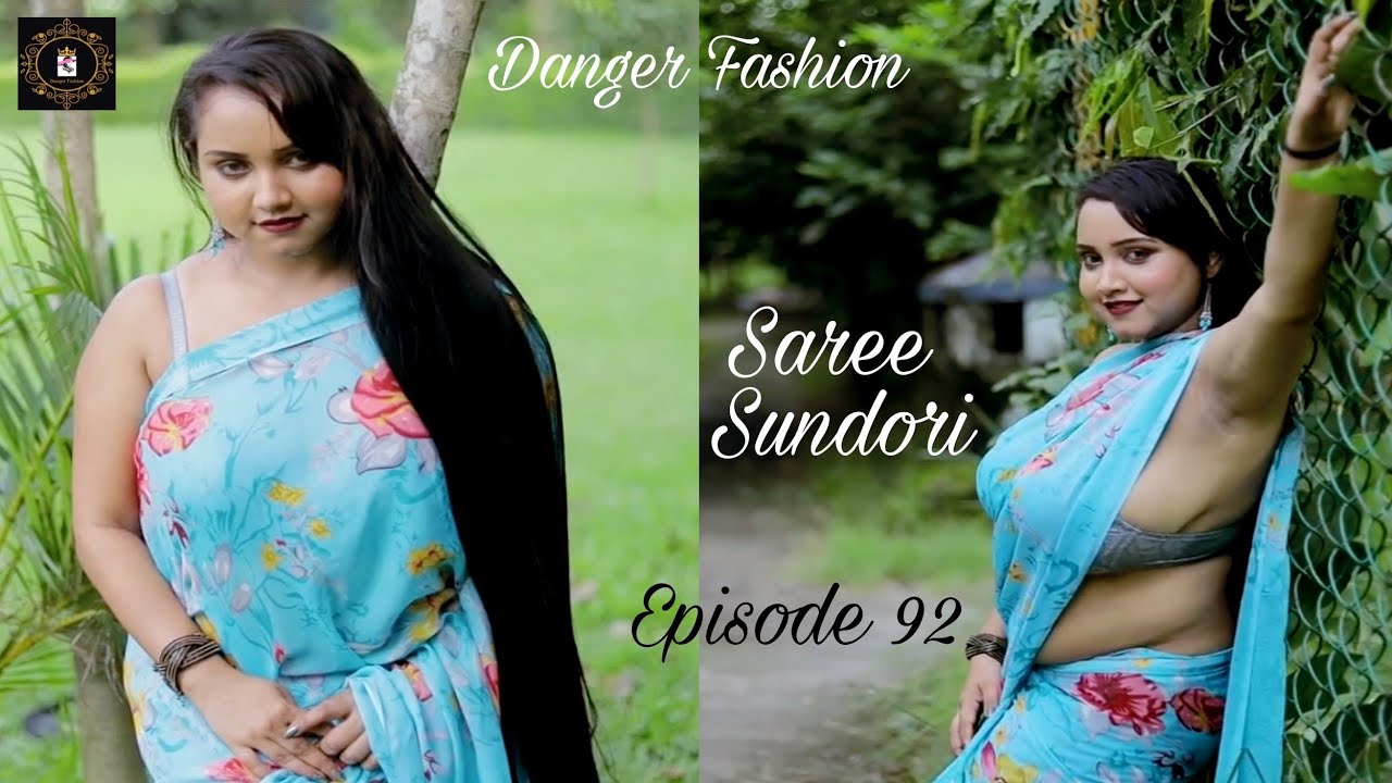 Saree Sundori | Episode 92 | Varsha Mallick | Sky Blue Georgette Saree | Danger Fashion | Vlogs 2024