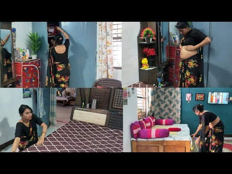🌺Saree Vlog🌺 प्रेगनेंसी में कैसे manage करती हु मै घर के सारे काम🤷 / Pregnancy Vlog / Indian vlog