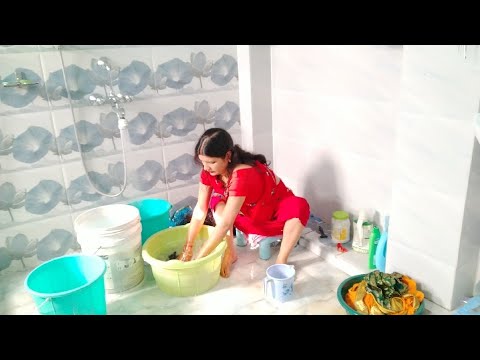 Saree Vlog | Washing Clothes by hand | Clothes washing vlog
