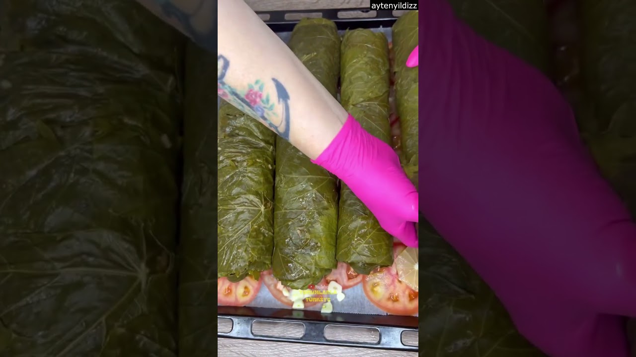 Sarma dolmayı zurna dürüm gibi saran abla 😂 #reklamdeğildir