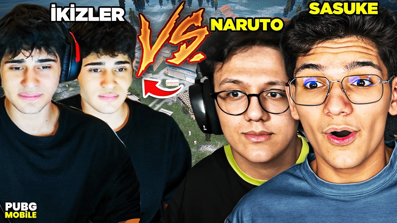SASUKE NARUTO VS İKİZLER! ÇOK SAĞLAMLAR - PUBG MOBİLE