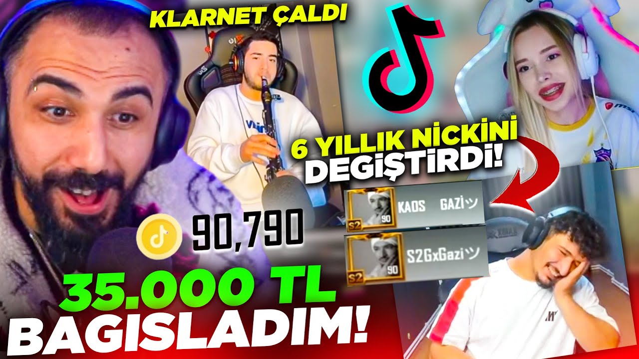 SASUKEYLE VS ATTI 6 YILLIK KAOS NİCKİNİ DEĞİŞTİRDİ!! PUBG TİKTOK YAYINCILARINA BAĞIŞ YAPTIM! #3