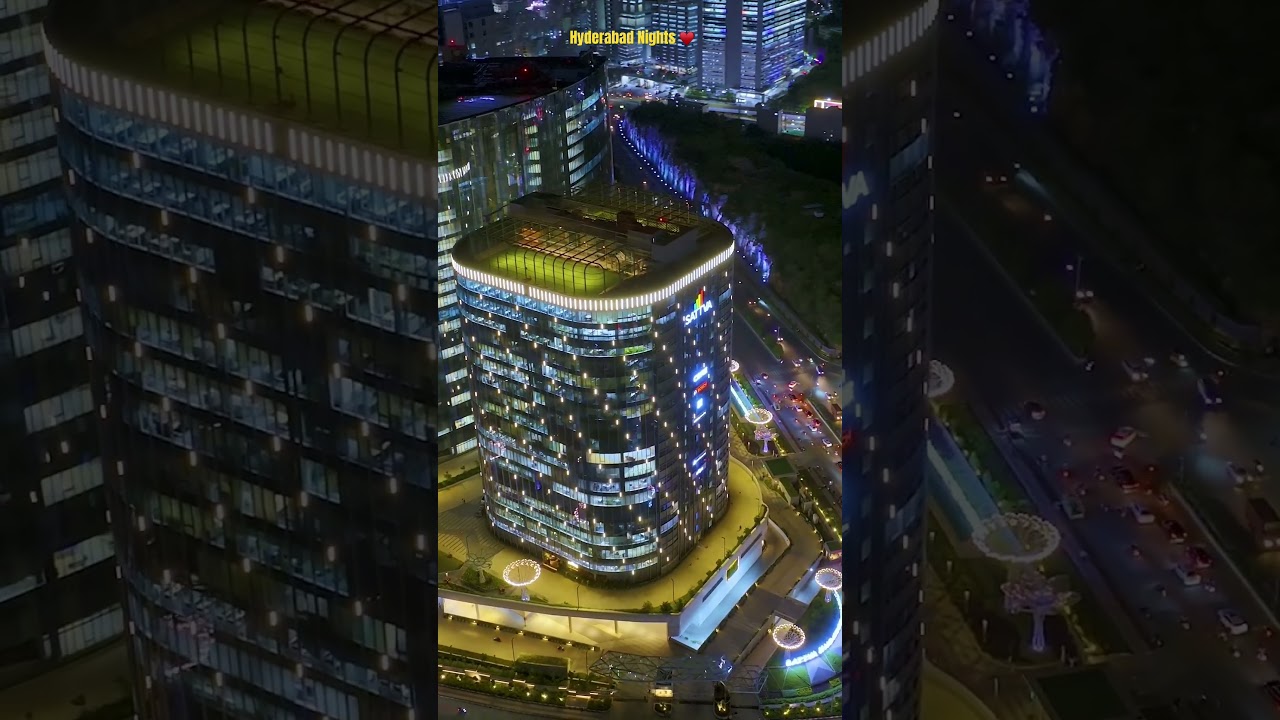 Sattava Knowledge Park - Hyderabad #hyderabad #gachibowli #hyderabaddrone #hyderabadnights