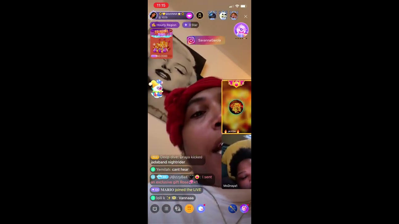 Savanna Garcia being messy on Bigo Live