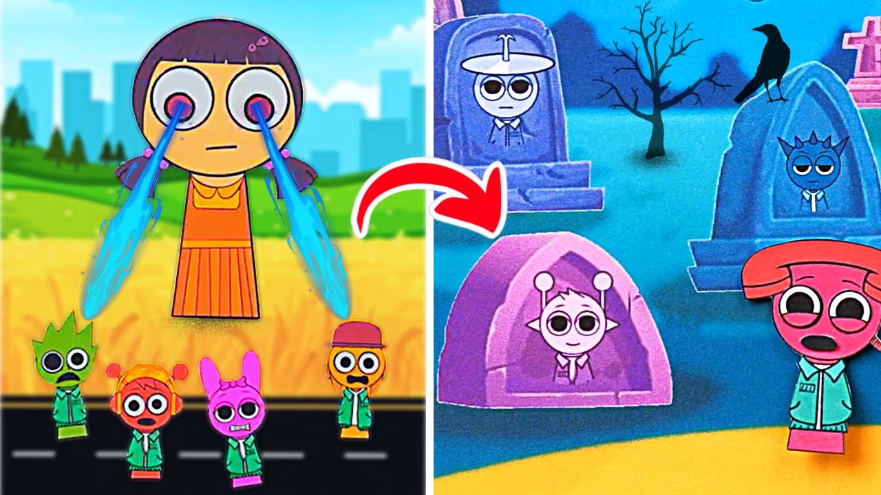 Save Sprunki in Squid Game! *DIY Paper Gamebook & Fun Craft Adventures*