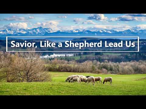 Savior, Like a Shepherd Lead Us / piano instrumental hymn with lyrics