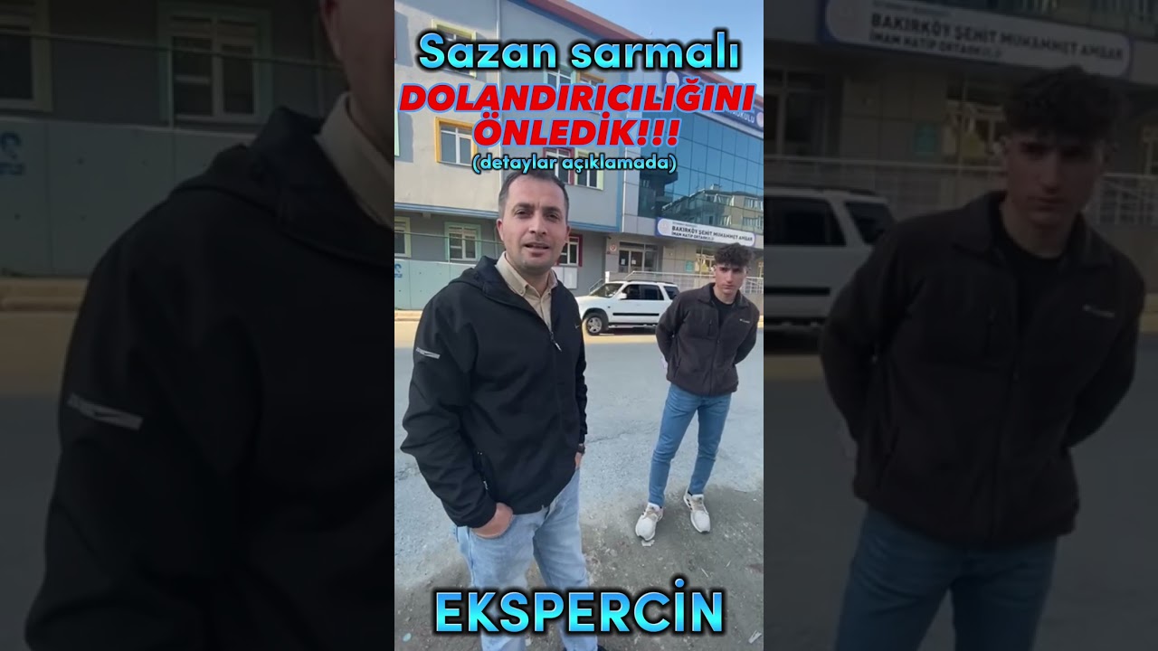 SAZAN SARMALI DOLANDIRICILIĞINI ÖNLEDİK!!!