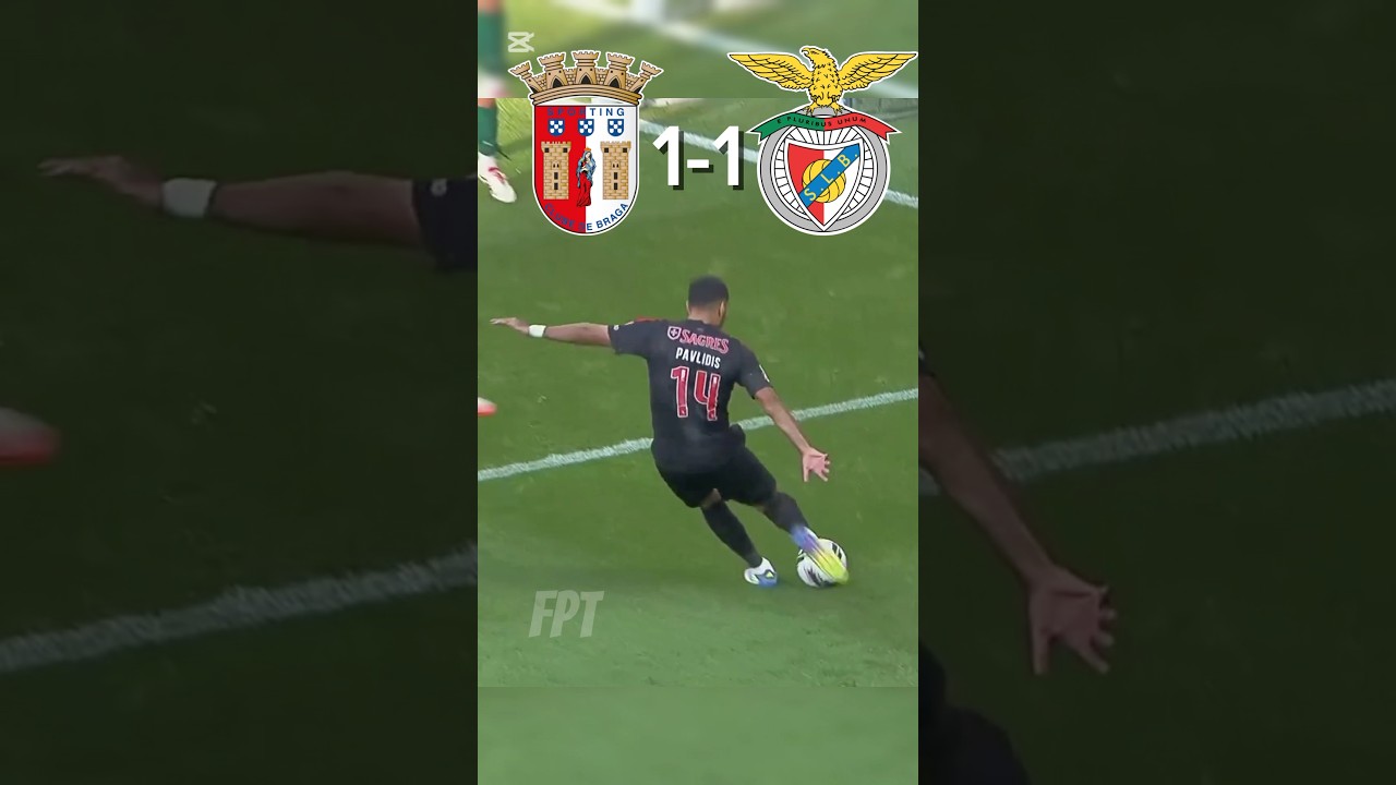 SC Braga 1-1 SL Benfica⚽️ #slb #slbenfica #benfica #futebol #portugal #scbraga #braga