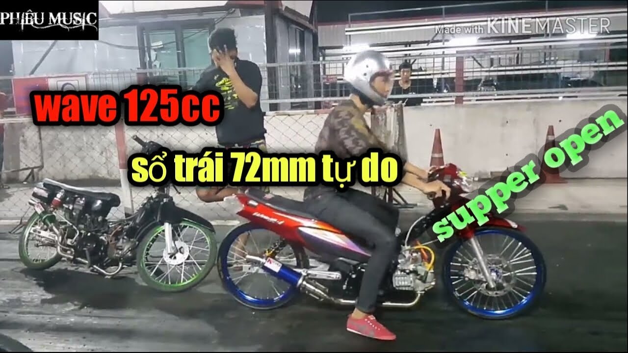 Sức mạnh của wave 125cc trái 72mm tự do nước bạn thái lan