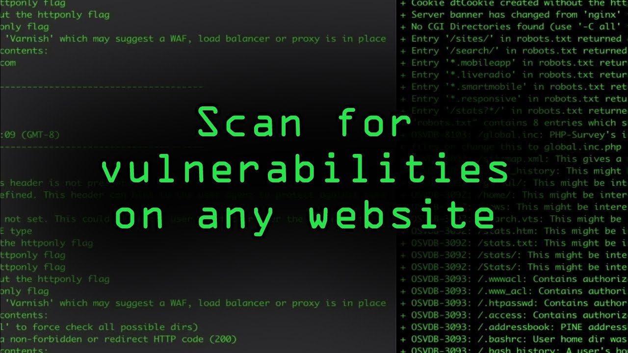 Scan for Vulnerabilities on Any Website Using Nikto [Tutorial]
