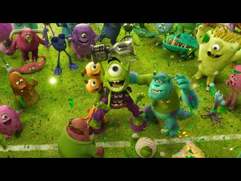 Scare game final challenge scene (Monsters University 2013)