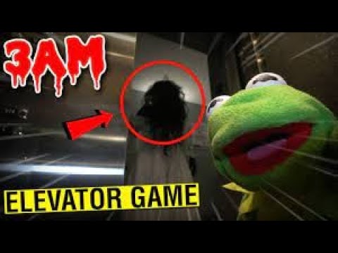 SCARY KERMIT THE FROG PLAYING THE ELEVATOR GAME AT 3AM!!   IT WORKED